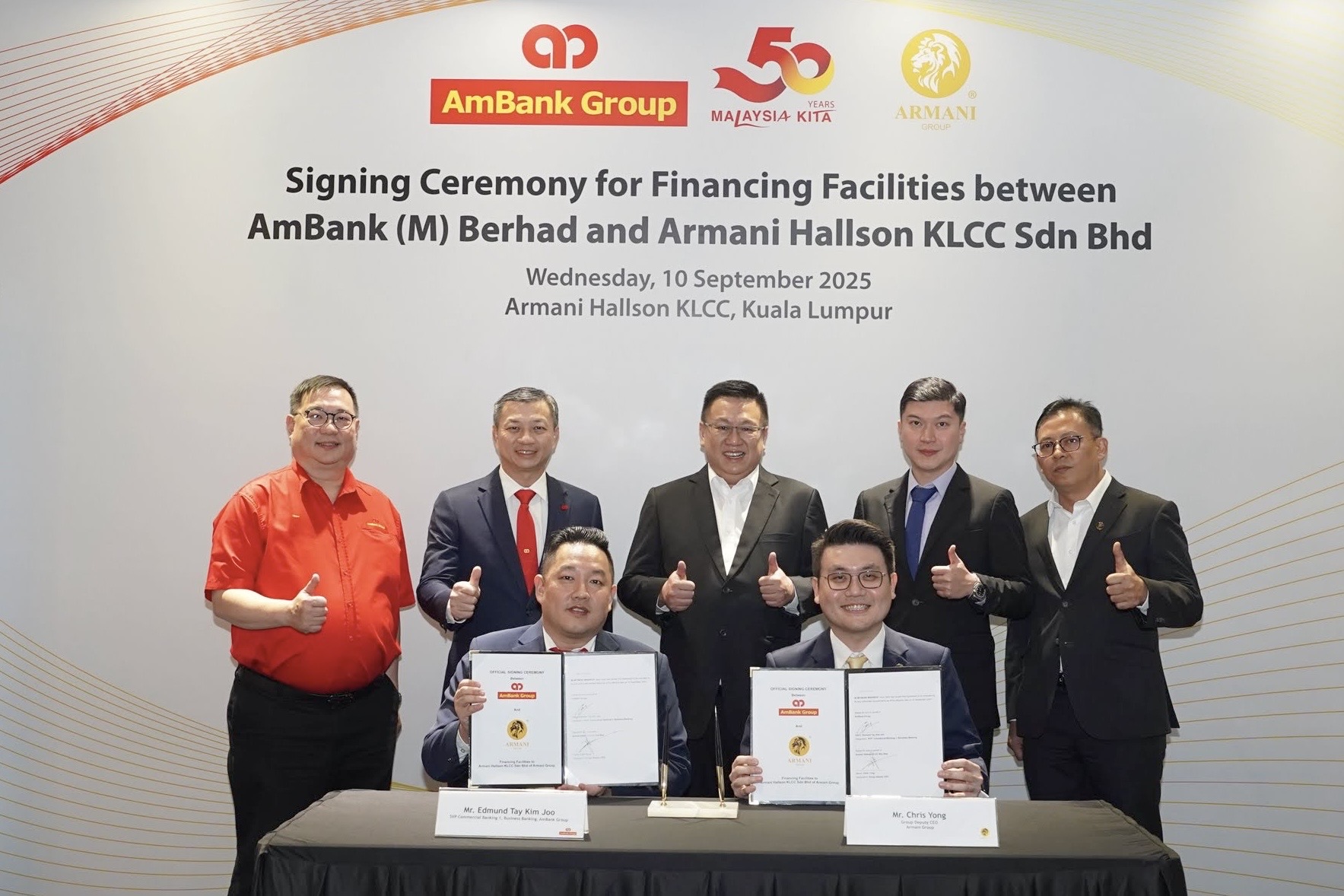 AmBank Group backs Armani Group’s newly launched landmark project – Armani Hallson KLCC
