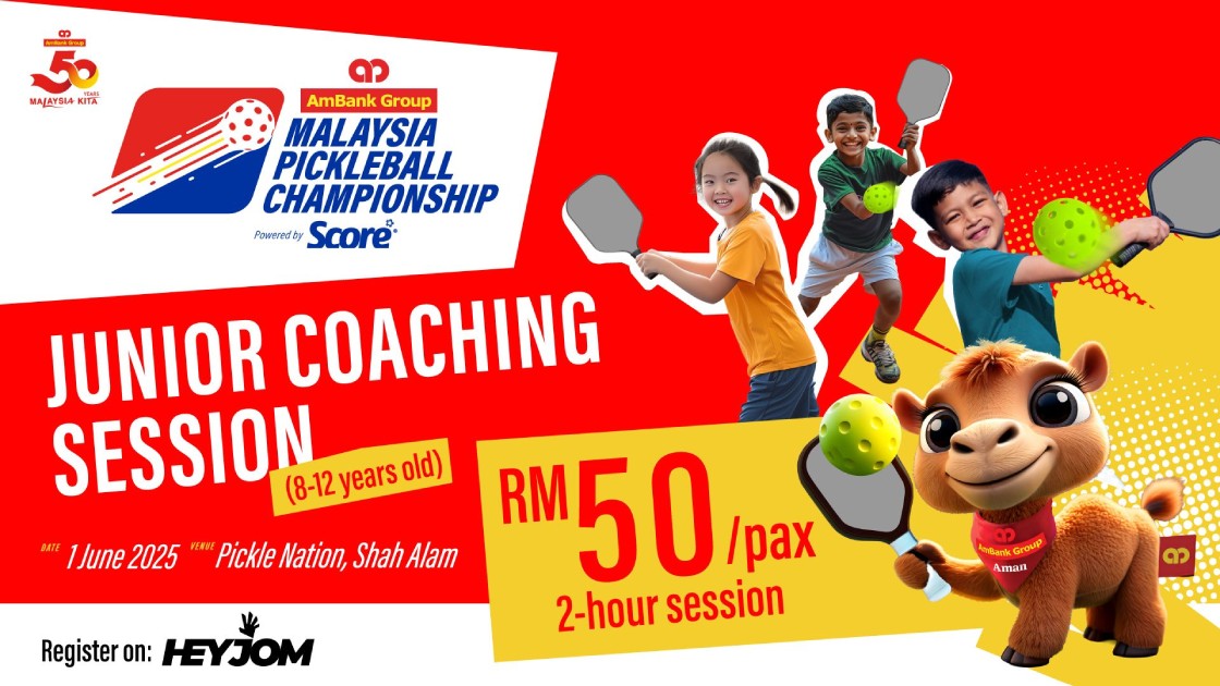 Pickleball Championshiop Junior Coaching Session Banner